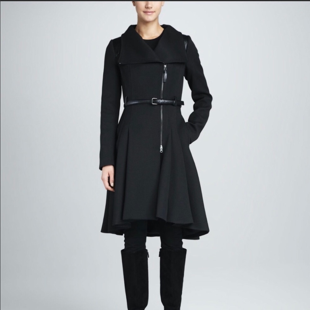 Mackage Ginette Skirted Wool Coat